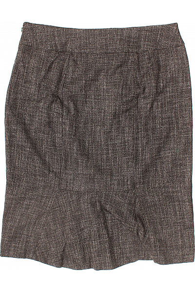 white house Dámská pouzdrová sukně Rayonová hnědá elegantní business ke kolenům rovná Velikost 6 | white house | obrázek 3