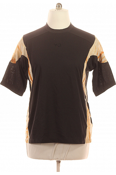 ADIDAS Pánské sportovní tričko černé s oranžovým batikovaným detailem Vel. XS | ADIDAS | obrázek 2