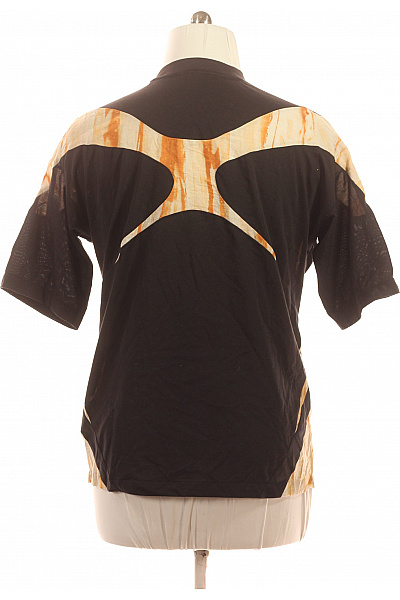 ADIDAS Pánské sportovní tričko černé s oranžovým batikovaným detailem Vel. XS | ADIDAS | obrázek 3