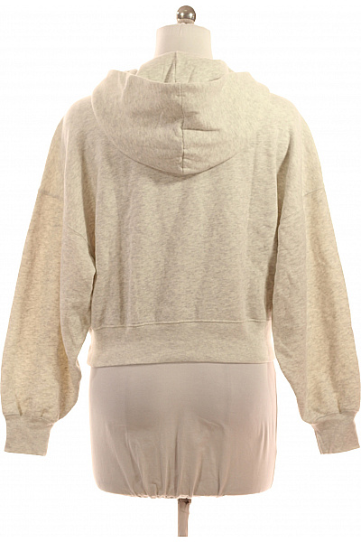 Abercrombie&Fitch Dámská šedá melange crop mikina s kapucí dlouhý rukáv streetwear Vel. s | Abercrombie&Fitch | obrázek 2