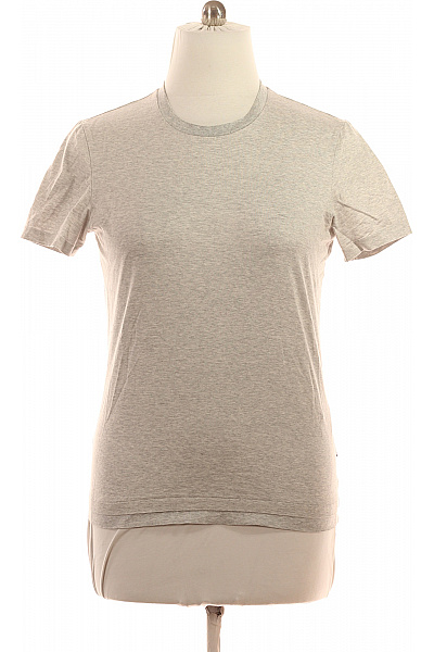 Hugo Boss Dámské basic tričko s krátkým rukávem šedé jednobarevné slim fit Velikost l | Hugo Boss | obrázek 2