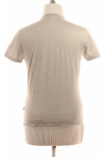 Hugo Boss Dámské basic tričko s krátkým rukávem šedé jednobarevné slim fit Velikost l | Hugo Boss | obrázek 3