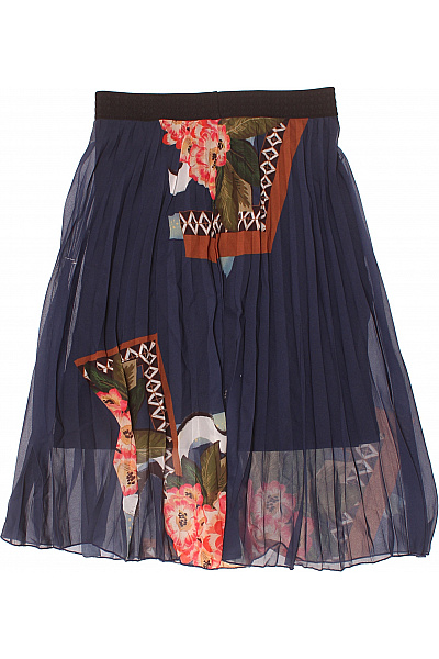 Plisováná  Sukně Modrá DESIGUAL Vel. 36 | DESIGUAL | obrázek 3