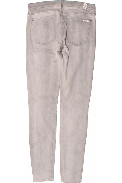 Skiny Dámské bavlněné šedé džíny skinny seprané úzké Velikost 29 | Skiny | obrázek 2