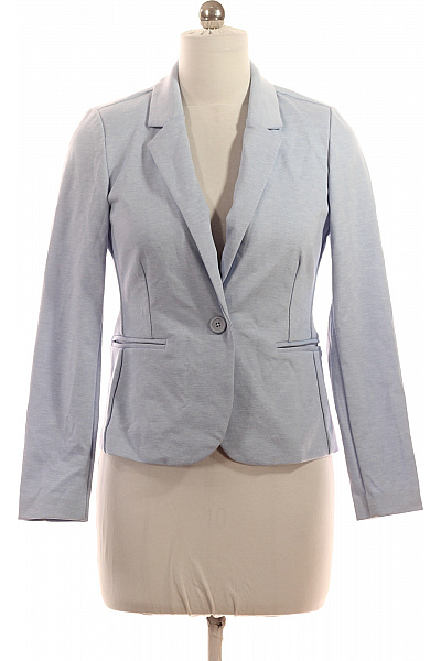 b.young Dámský světle modrý polyesterový vypasovaný blejzr s jedním knoflíkem jarní Vel. 38 | b.young | obrázek 2