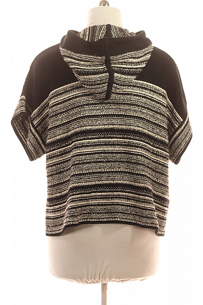 Le Comte Dámský bavlněný krátký svetr s kapucí a pruhy Vel. DE 46 | Le Comte | obrázek 2