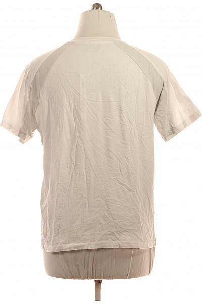 ARMANI Pánské bílé tričko s krátkým rukávem a raglánovým rukávem s nápisem Vel. XL | ARMANI | obrázek 2