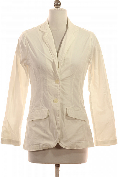 GANT Bavlněný bílý vypasovaný sako jarní ležérní jednořadé na běžné nošení Vel. 34 | GANT | obrázek 2