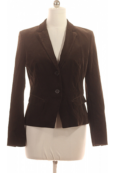 RENÉ LEZARD Hnědé bavlněné manšestrové vypasované sako elegantní podzimní zimní Vel. 40 | RENÉ LEZARD | obrázek 2