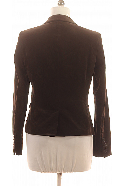 RENÉ LEZARD Hnědé bavlněné manšestrové vypasované sako elegantní podzimní zimní Vel. 40 | RENÉ LEZARD | obrázek 3