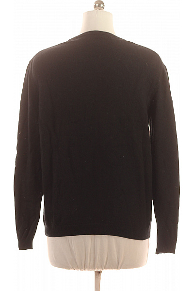 Dámský černý basic pulovr dlouhý rukáv přes hlavu elegantní Velikost XL | Unimoda | obrázek 2