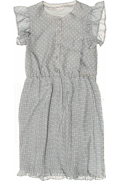 Guess Šaty letní světle modré puntíkované plisované volné Velikost 14 | Guess | obrázek 2