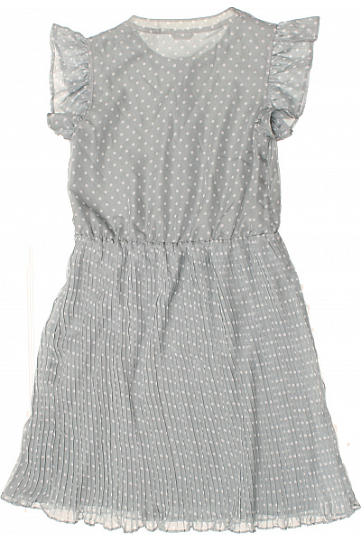 Guess Šaty letní světle modré puntíkované plisované volné Velikost 14 | Guess | obrázek 3