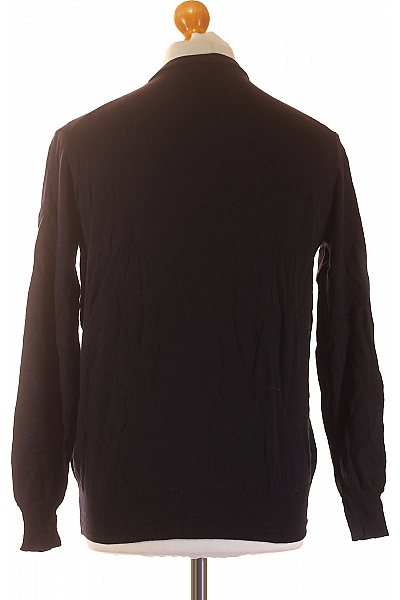 PLEIN SPORT Pánský tmavý svetr do véčka dlouhý rukáv pletený basic Velikost L | PLEIN SPORT | obrázek 2