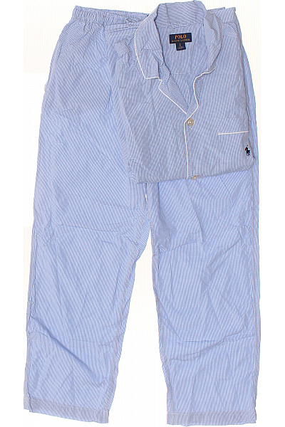 Ralph Lauren pánské pruhované bavlněné pyžamo modré Velikost L | Ralph Lauren | obrázek 2