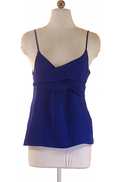 Dámská Halenka Modrá Bez Rukávů Elegantní Letní Velikost 1