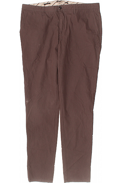 ALBERTO Pánské Hnědé Dlouhé Rovné Volnočasové Chinos S Kapsami Velikost 38/36