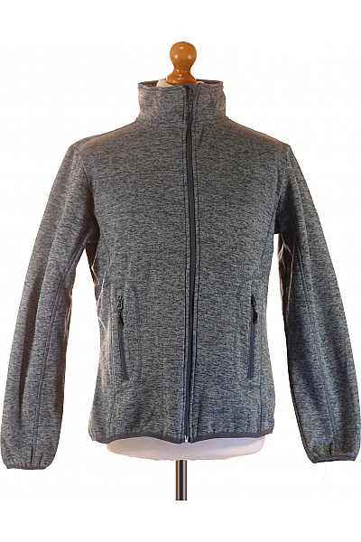 WHISTLER Polyesterová Melírovaná šedá Mikina Na Zip Se Stojáčkem Outdoor Vel. 40
