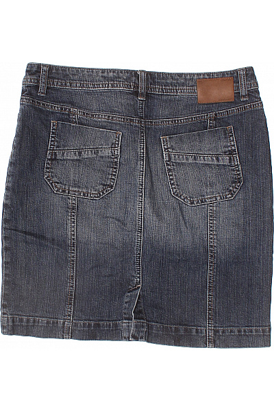 s.OLIVER Dámská bavlněná tmavě modrá džínová mini sukně s kapsami Vel. EU 38 | s.OLIVER | obrázek 3