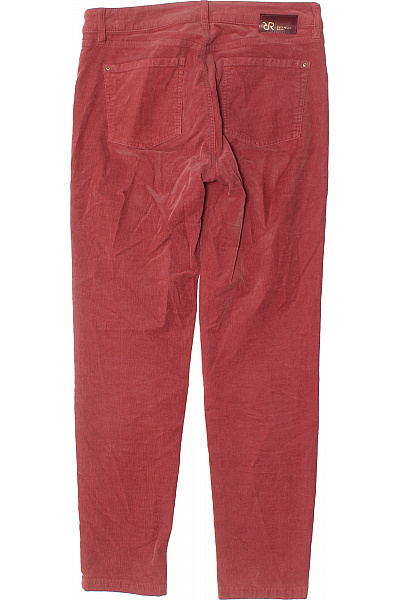 Raffaello Rossi Dámské manšestrové rovné kalhoty bordó s kapsami ležérní Velikost 36 | Raffaello Rossi | obrázek 3