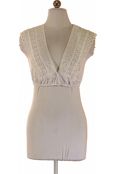 Hammerschmid Dámské bavlněné tílko s hlubokým výstřihem a krajkou Vel. EU 36 | Hammerschmid | obrázek 2