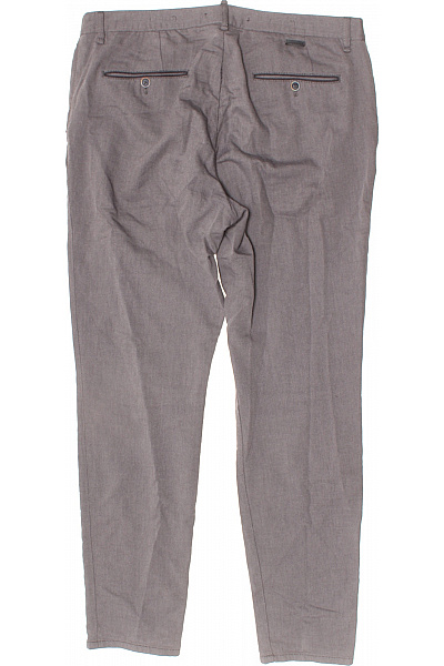 ALBERTO Pánské kalhoty šedé pruhované rovné ležérní dlouhé s kapsami Velikost 36/34 | ALBERTO | obrázek 3