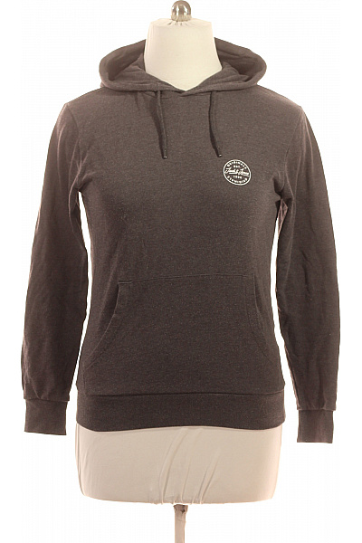 JACK & JONES Pánská Tmavě šedá Mikina S Kapucí A Klokaní Kapsou Streetwear Velikost M