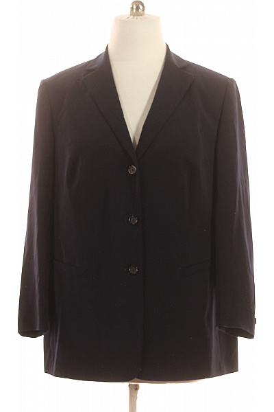 GERRY WEBER Dámský tmavě modrý blejzr elegantní business jednořadé s knoflíky Velikost 48 | GERRY WEBER | obrázek 2