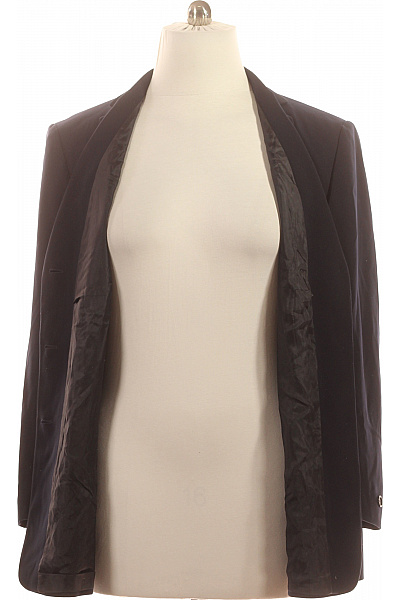 GERRY WEBER Dámský tmavě modrý blejzr elegantní business jednořadé s knoflíky Velikost 48 | GERRY WEBER | obrázek 4