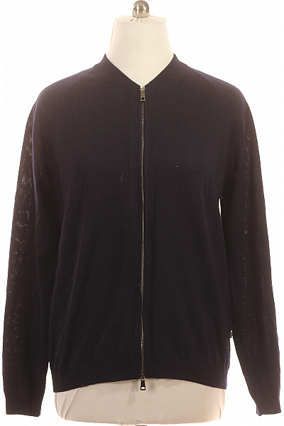 MAERZ Pánský tmavě modrý svetr bomber na zip lehký jarní Vel. 56 | MAERZ | obrázek 2