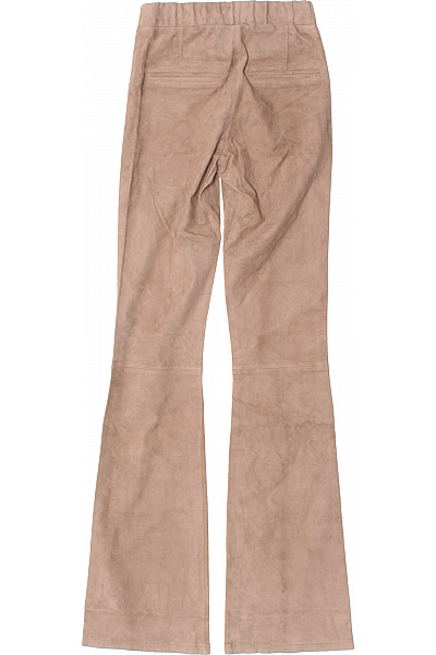 ARMA Béžové semišové zvonové kalhoty s gumou v pase Velikost XXS | ARMA | obrázek 2