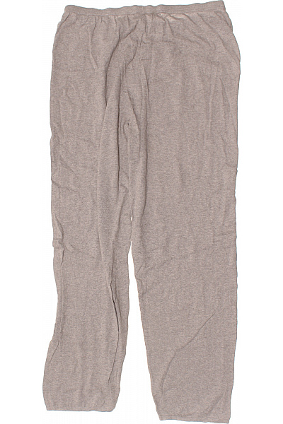 Dámské bavlněné pletené volnočasové tepláky s pružným pasem pohodlné béžové Vel. XL | Unimoda | obrázek 2