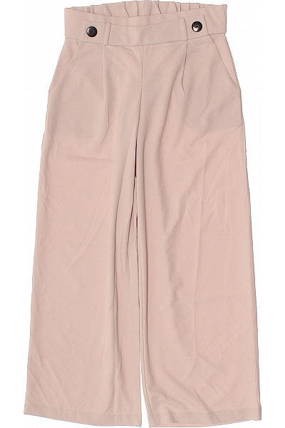 ONLY Dámské polyesterové volnočasové široké kalhoty s vysokým pasem růžové Velikost M | ONLY | obrázek 2