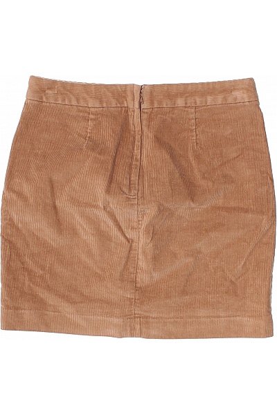 BANANA REPUBLIC Hnědá manšestrová minisukně s knoflíky a kapsami Velikost EU 4 | BANANA REPUBLIC | obrázek 3
