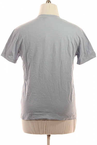 GANT Pánské tričko modré krátký rukáv basic s kulatým výstřihem s nápisem Velikost l | GANT | obrázek 2