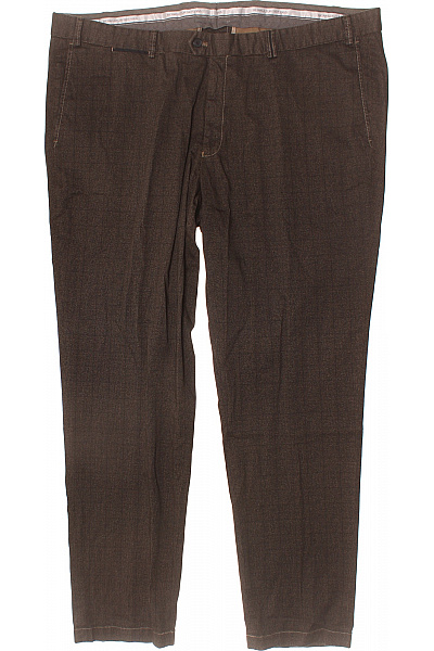 Hiltl Pánské Hnědé Kalhoty Rovné Ležérní S Kapsami Business Vel. XL