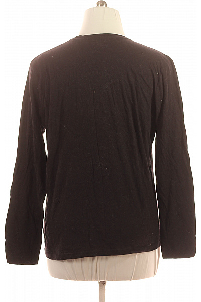 BRAVE SOUL Pánské Tričko Dlouhý Rukáv Černé Jednobarevné Basic S Výšivkou Vel. XL | BRAVE SOUL | obrázek 2