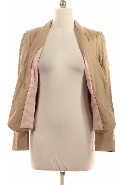 s.OLIVER Béžový vypasovaný blejzr jednořadé s jedním knoflíkem jarní ležérní Velikost 40 | s.OLIVER | obrázek 3