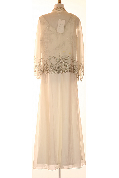 Jkara Dámské šaty bez rukávů dlouhé elegantní společenské vyšívané Vel. 16W | Jkara | obrázek 3