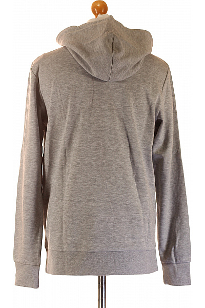 JACK & JONES Pánská bavlněná šedá mikina s kapucí přes hlavu klokaní kapsou streetwear Vel. M | JACK & JONES | obrázek 2