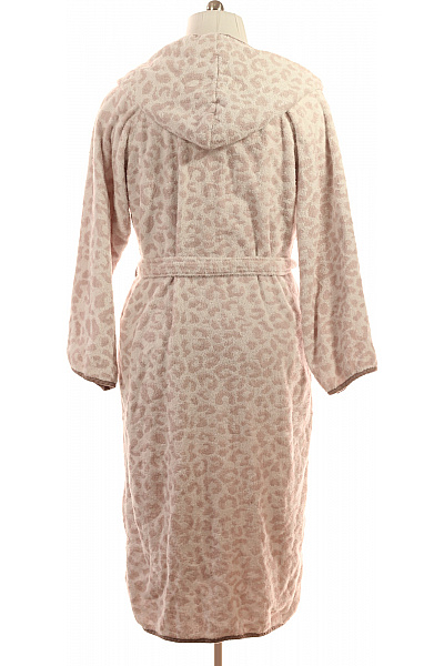 JETTE Dámský župan s kapucí zvířecí vzor růžový béžový Velikost XL | JETTE | obrázek 2