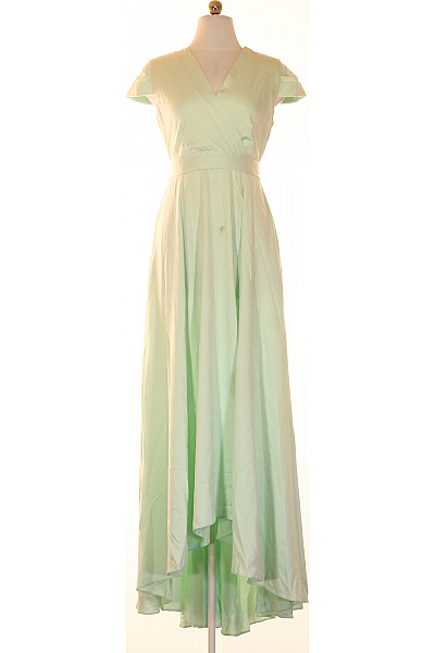 CLOSED Dámské Dlouhé Světle Zelené Polyesterové Zavinovací šaty Letní Elegantní Velikost US 6