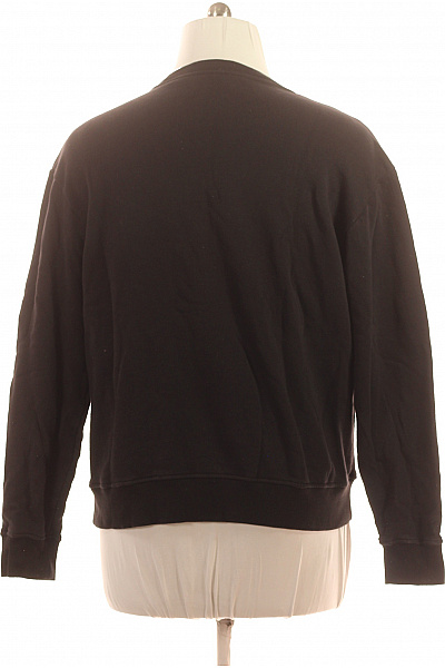 Just Cavalli Dámská černá mikina přes hlavu s dlouhým rukávem jednobarevná streetwear Vel. xl | Just Cavalli | obrázek 3