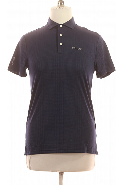 Ralph Lauren Polo Tmavě Modré Sportovní S Krátkým Rukávem A Nápisem Velikost M