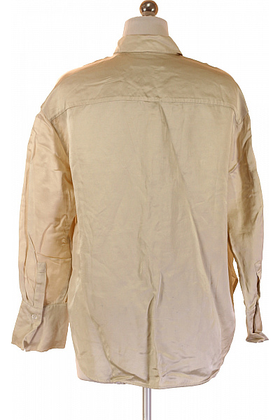 Marc O´Polo Dámská viskózová košile s dlouhým rukávem béžová lesklá elegantní volná Vel. 36 | Marc O´Polo | obrázek 2