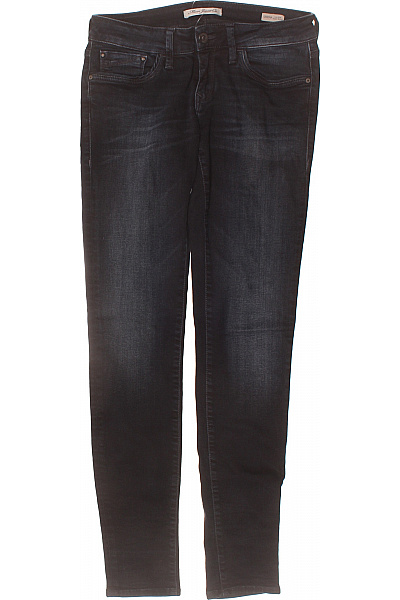 MAVI Dámské Bavlněné Džíny černé Seprané úzké Strečové Vel. S