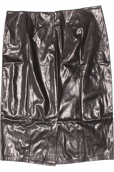 BODY FLIRT Dámská koženková pouzdrová mini sukně lesklá tmavě hnědá Velikost 46 | BODY FLIRT | obrázek 3