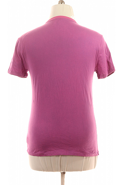 Ralph Lauren Dámské růžové basic tričko s krátkým rukávem a výšivkou Velikost L | Ralph Lauren | obrázek 3