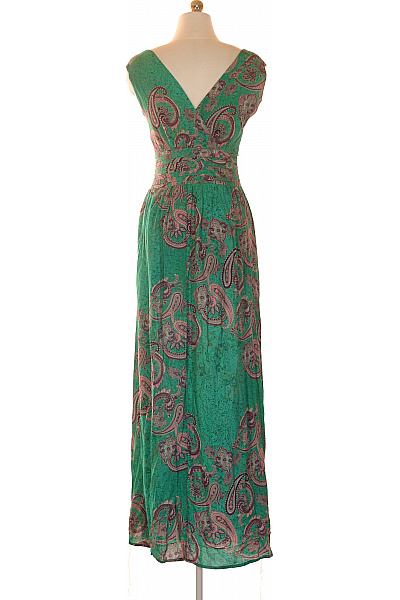 Dine'n Dance Zelené dlouhé šaty s paisley vzorem Velikost M | Dine'n Dance | obrázek 2