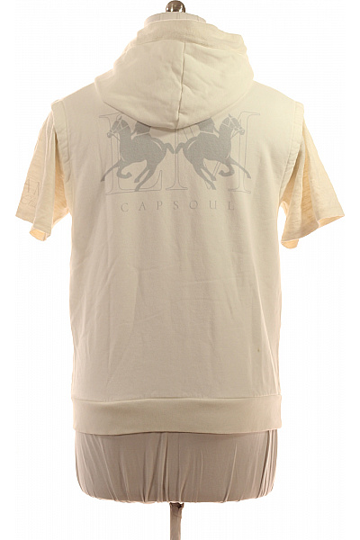 La Martina Pánské Krátký Rukáv Mikina Béžová Bavlněná S Kapucí Streetwear S Kapsou Vel. L | La Martina | obrázek 2